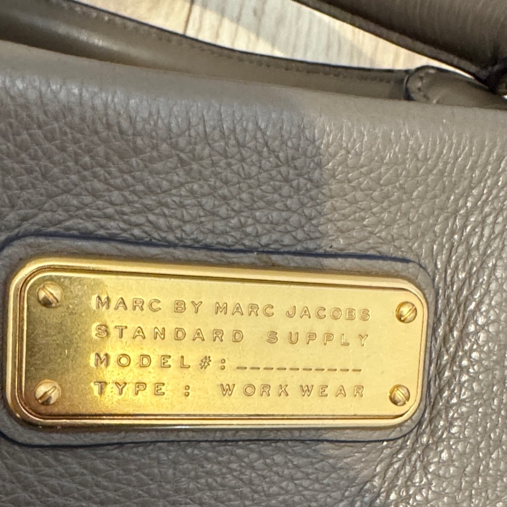 Marc by Marc Jacobs Taupe Leather Satchel - Picture 2 of 5